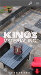 Mobile Screenshot of kingsmaterial.com